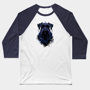 Giant Schnauzer Minimal Stencil Artwork Baseball T-Shirt